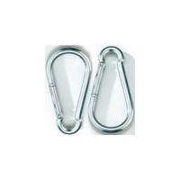 Carabiner, galvanised, 180 mm, 2 pieces