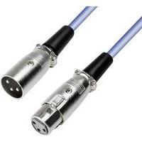 Cable [1x XLR socket - 1x XLR plug] 4 m Blue Paccs