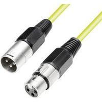 Cable [1x XLR socket - 1x XLR plug] 10 m Yellow Paccs