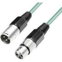 Cable [1x XLR socket - 1x XLR plug] 5 m Green Paccs