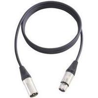 Cable [1x XLR socket - 1x XLR plug] 15 m Black AH Cables KM15FMBLK