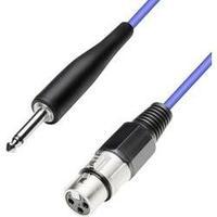 Cable [1x XLR socket - 1x Jack plug 6.35 mm] 5 m Blue Paccs