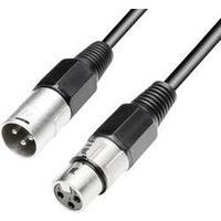 Cable [1x XLR socket - 1x XLR plug] 10 m Black Paccs