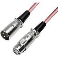 Cable [1x XLR socket - 1x XLR plug] 4 m Red Paccs