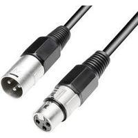 Cable [1x XLR socket - 1x XLR plug] 5 m Black Paccs