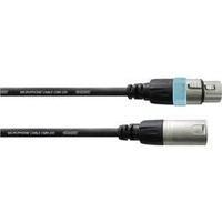 Cable [1x XLR socket - 1x XLR plug] 10 m Black Cordial CCM10FM