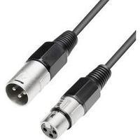 Cable [1x XLR socket - 1x XLR plug] 1 m Black Paccs