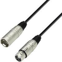 Cable [1x XLR socket - 1x XLR plug] 3 m Black Adam Hall K3MMF0300