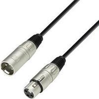 Cable [1x XLR socket - 1x XLR plug] 6 m Black Adam Hall K3MMF0600