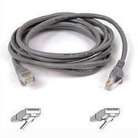 Cable patch CAT5 RJ45 snagless 2m grey