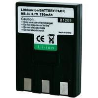 Camera battery Conrad energy replaces original battery NB-3L 3.7 V 650 mAh