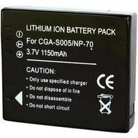Camera battery Conrad energy replaces original battery CGA-S005, DB-60, NP-70, CGA-S005E, IA-BH125C 3.7 V 900 mAh