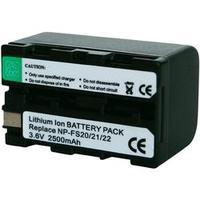 Camera battery Conrad energy replaces original battery NP-FS20, NP-FS21 3.6 V 2200 mAh