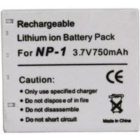 Camera battery Conrad energy replaces original battery NP-1 3.7 V 600 mAh