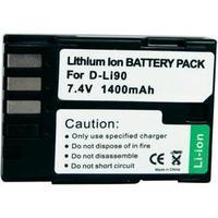 Camera battery Conrad energy replaces original battery D-Li90 7.4 V 1300 mAh