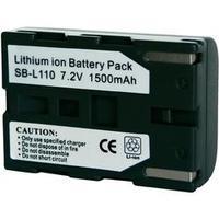 Camera battery Conrad energy replaces original battery SB-L110 7.3 V 1300 mAh