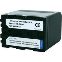 Camera battery Conrad energy replaces original battery NP-FM90, NP-QM91 7.2 V 3900 mAh