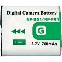 camera battery conrad energy replaces original battery np bg1 np fg1 3 ...