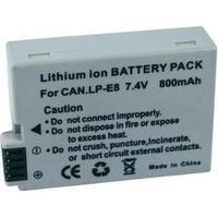 Camera battery Conrad energy replaces original battery LP-E8 7.4 V 800 mAh