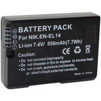 Camera battery Conrad energy replaces original battery EN-EL14 7.4 V 850 mAh