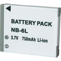 Camera battery Conrad energy replaces original battery NB-6L 3.7 V 600 mAh