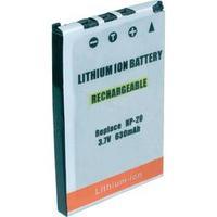 Camera battery Conrad energy replaces original battery NP-20 3.7 V 550 mAh