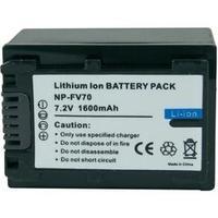 Camera battery Conrad energy replaces original battery NP-FV70 7.2 V 1300 mAh