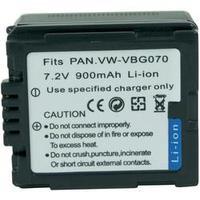 Camera battery Conrad energy replaces original battery VWVBG070 7.2 V 900 mAh