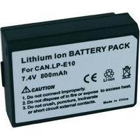 Camera battery Conrad energy replaces original battery LP-E10 7.4 V 800 mAh