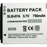 Camera battery Conrad energy replaces original battery SLB-07A 3.7 V 500 mAh