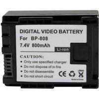 Camera battery Conrad energy replaces original battery BP-808 7.4 V 700 mAh