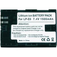Camera battery Conrad energy replaces original battery LP-E6 7.4 V 1300 mAh