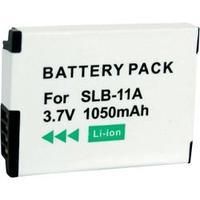 Camera battery Conrad energy replaces original battery SLB-11A 3.7 V 700 mAh