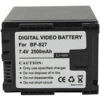 Camera battery Conrad energy replaces original battery BP-827 7.4 V 2100 mAh