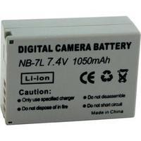 Camera battery Conrad energy replaces original battery NB-7L 7.4 V 650 mAh