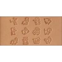 Cartoon Animal Stamp Set 1/2in