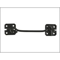 cabin hook black powder coated 152mm 6in