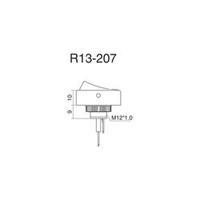 Car toggle switch 12 Vdc 20 A 1 x Off/On latch SCI R13-207B2-SQ YELLOW 1 pc(s)