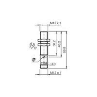 Capacitive proximity sensor M12 shielded PNP Pepperl & Fuchs CBB4-12GH60-E2-V1