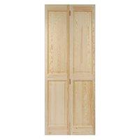 canterbury 4 panel clear pine bifold interior door 78in x 30in x 35mm  ...