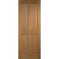 Canterbury 4 Panel Oak Veneer Interior Door 78in x 33in x 35mm (1981 x 838mm)