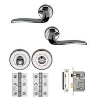 capri round rose privacy pack polished chrome