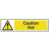 Caution Hot - PVC 200 x 50mm