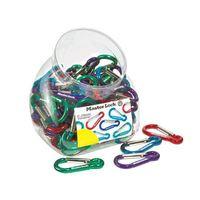 Carabiner Hook Mixed Colour 76mm Bowl of 100