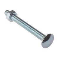 Carriage Bolt & Nut ZP M8 x 75m ...