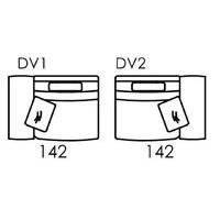 Carla Modular 1.5 Seater Chair Unit With 1 Wide Arm [DV1/DV2]