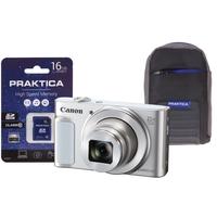 Canon PowerShot SX620 HS White Camera Kit in 16GB SDHC Class 10 Card & Case