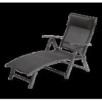 Cannes Sunlounger - Black