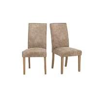 California Pair of Faux Suede Chairs