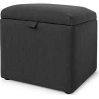 capri upholstered storage box blacksmith grey